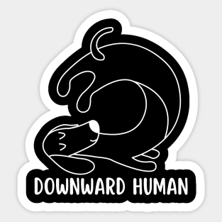 downward human Sticker